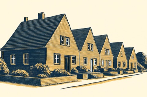 Fritz-Schumacher-Siedlung row houses in Hamburg-Langenhorn